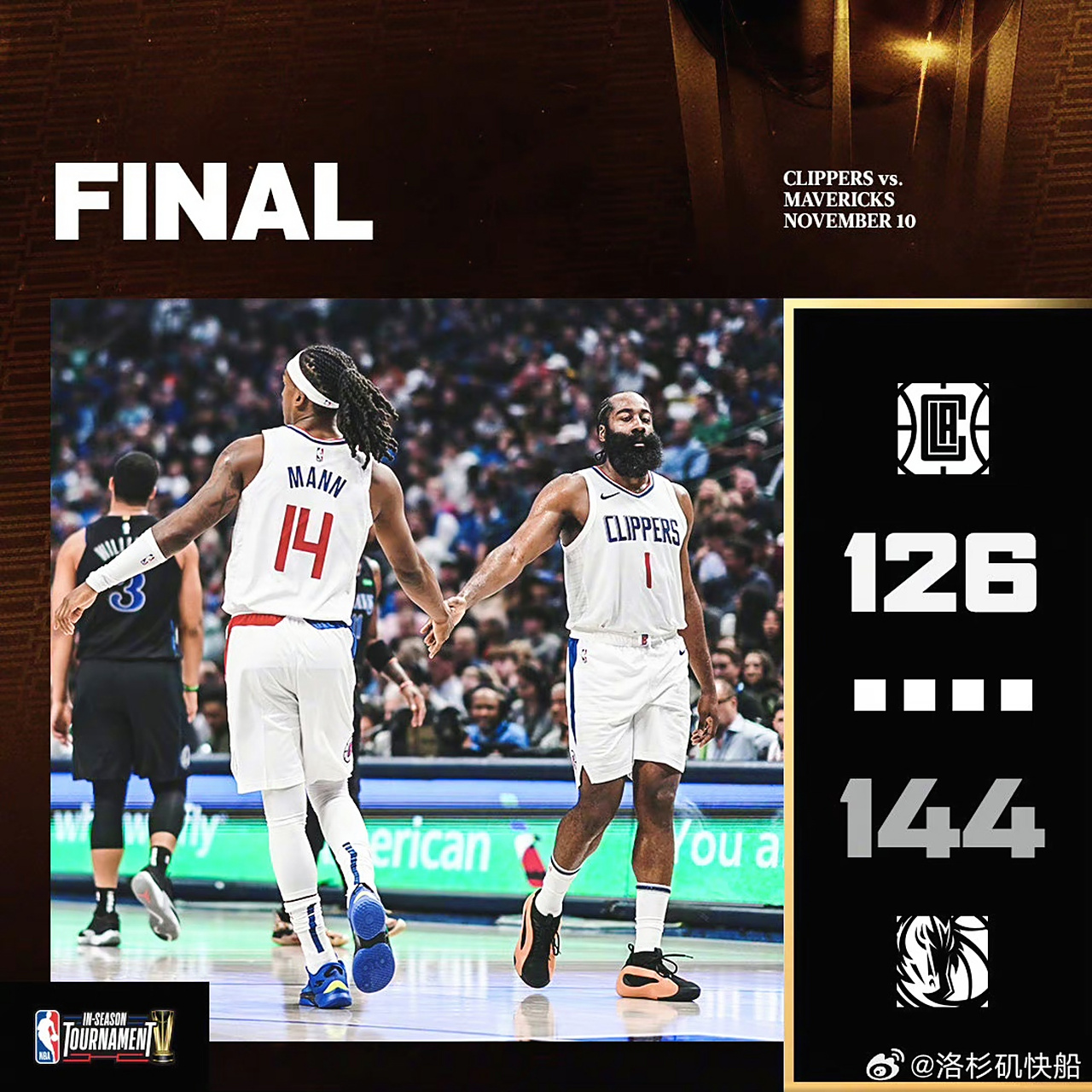 快船大胜独行侠,乔治贡献25分 快船大胜独行侠,乔治贡献25分